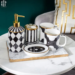 Maison Couture - Set Nhà Tắm Château Clover Signature - L’Atelier Rayé Bathroom Vanity 5pcs-CẬU HAI HOME DECOR