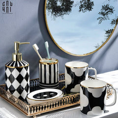 Maison Couture - Set Nhà Tắm Château Clover Signature - L’Atelier Rayé Bathroom Vanity 5pcs-CẬU HAI HOME DECOR