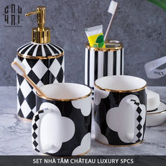 Maison Couture - Set Nhà Tắm Château Clover Signature - L’Atelier Rayé Bathroom Vanity 5pcs-CẬU HAI HOME DECOR