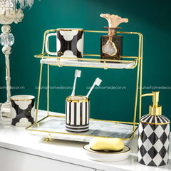 Maison Couture - Set Nhà Tắm Château Clover Signature - L’Atelier Rayé Bathroom Vanity 5pcs-CẬU HAI HOME DECOR