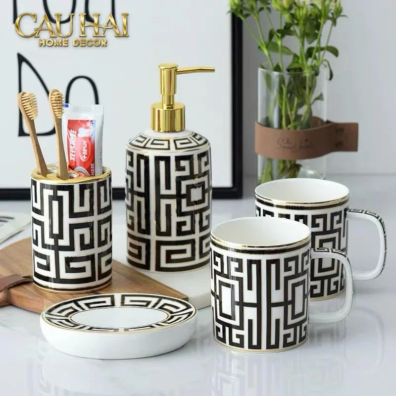 Maison Couture - Set Nhà Tắm GVC Class Symmetry Code · Intellectual Chic Bathroom Vanity 5Pcs-CẬU HAI HOME DECOR