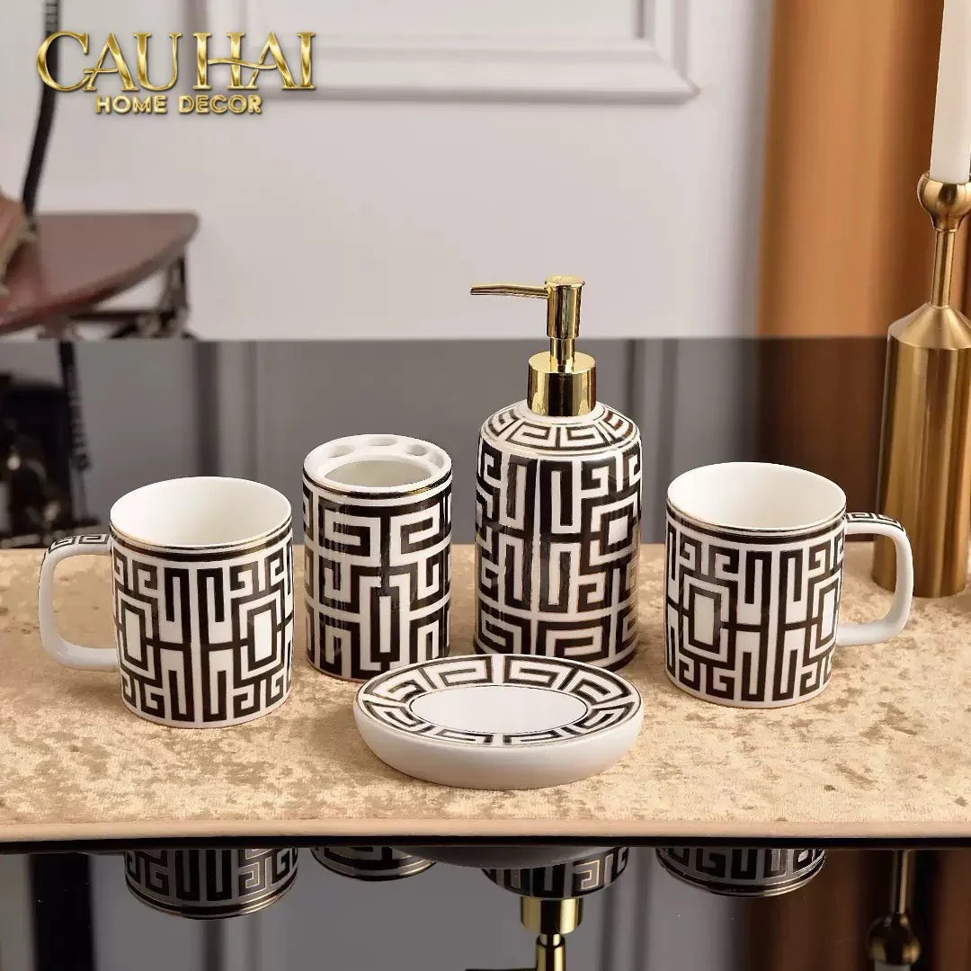 Maison Couture - Set Nhà Tắm GVC Class Symmetry Code · Intellectual Chic Bathroom Vanity 5Pcs-Set nhà tắm bathroom vanities-Đối tác tại Trung Quốc theo từng đơn đặt hàng-CẬU HAI HOME DECOR