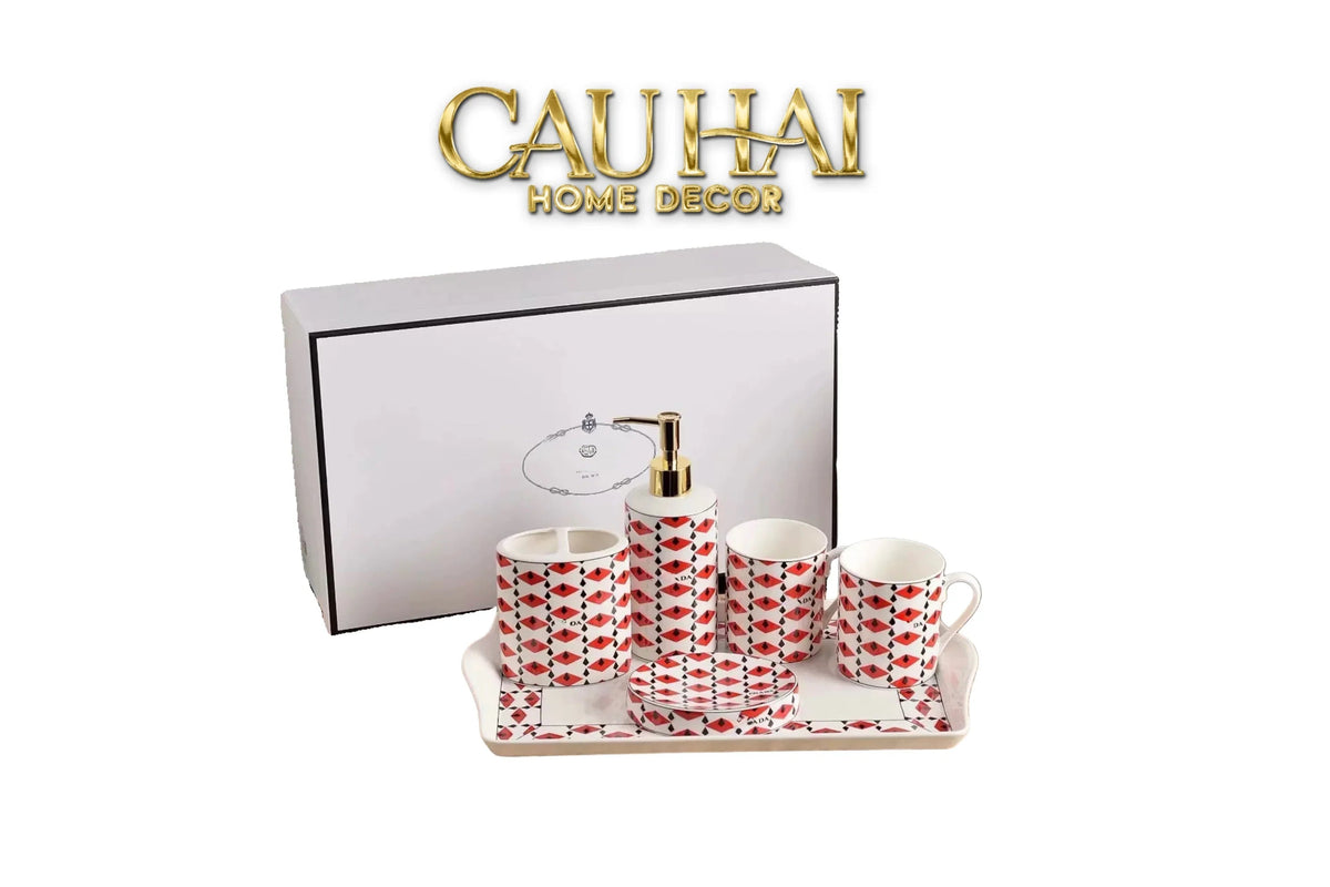 Maison Couture - Set Nhà Tắm P Class -Moda Code Rouge Modulaire · Bathroom Vanities 6Pcs-Set nhà tắm bathroom vanities-Đối tác tại Trung Quốc theo từng đơn đặt hàng-CẬU HAI HOME DECOR