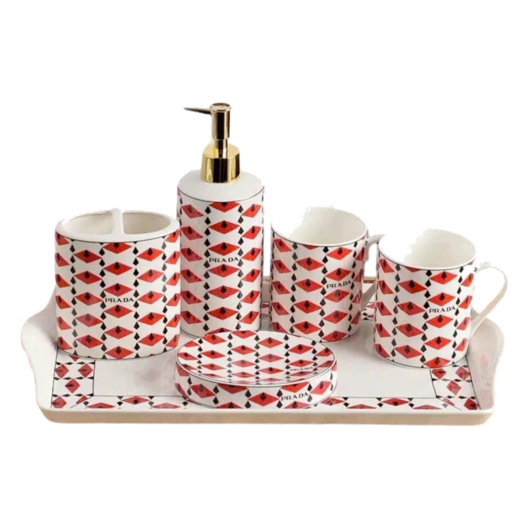 Maison Couture - Set Nhà Tắm P Class -Moda Code Rouge Modulaire · Bathroom Vanities 6Pcs-Set nhà tắm bathroom vanities-Đối tác tại Trung Quốc theo từng đơn đặt hàng-CẬU HAI HOME DECOR