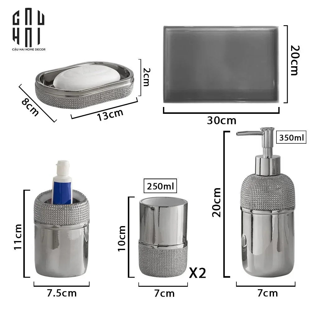 Maison Couture - Set Nhà Tắm Platinum Premium Bathroom Set-CẬU HAI HOME DECOR