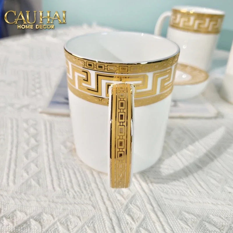 Maison Couture - Set Nhà Tắm V Class Medusa Golden Greek Key Bathroom Vanity 5Pcs-CẬU HAI HOME DECOR