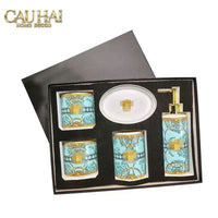 Maison Couture - Set Nhà Tắm V Class Medusa Golden Greek Key Bathroom Vanity 5Pcs-CẬU HAI HOME DECOR