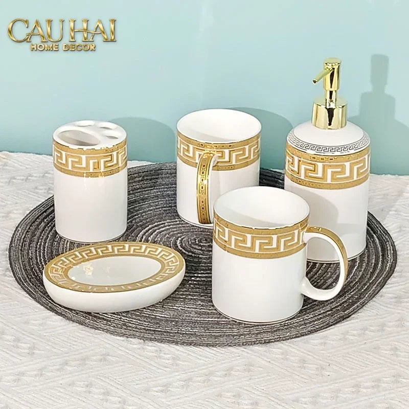 Maison Couture - Set Nhà Tắm V Class Medusa Scala Del Palazzo . 5Pcs Bathroom Vanities-CẬU HAI HOME DECOR
