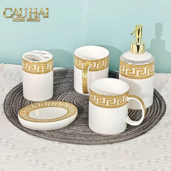 Maison Couture - Set Nhà Tắm V Class Medusa Scala Del Palazzo . 5Pcs Bathroom Vanities-CẬU HAI HOME DECOR