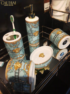 Maison Couture - Set Nhà Tắm V Class Medusa Scala Del Palazzo . 5Pcs Bathroom Vanities-CẬU HAI HOME DECOR