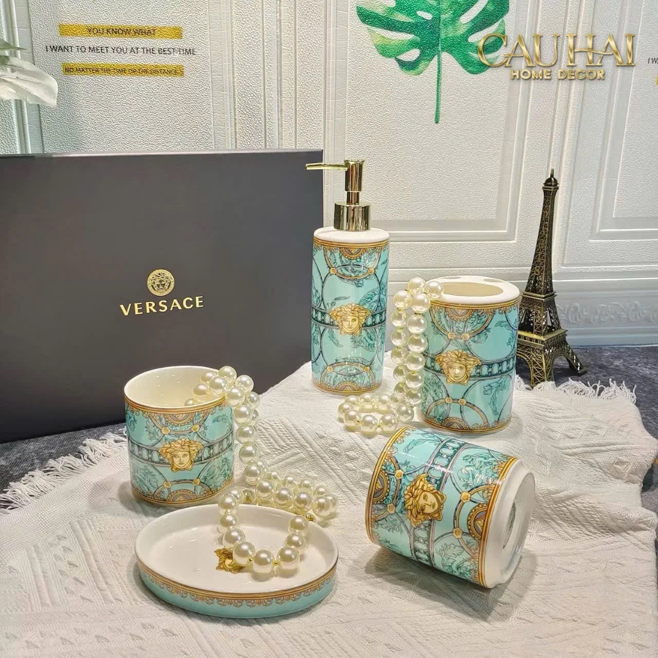 Maison Couture - Set Nhà Tắm V Class Medusa Scala Del Palazzo . 5Pcs Bathroom Vanities-CẬU HAI HOME DECOR