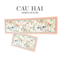 Maison Couture - Set Thảm Bếp Da Cao Cấp 45X75/150 La Muse Pink Plush Jardin-CẬU HAI HOME DECOR