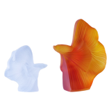 Maison Couture - Set Tượng Cá Nghệ Thuật Betta Resin Lumière Wave Amber Blanc-CẬU HAI HOME DECOR-CẬU HAI HOME DECOR