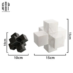 Maison Couture - Set Tượng Marble Cross Reflection - Ss25-CẬU HAI HOME DECOR