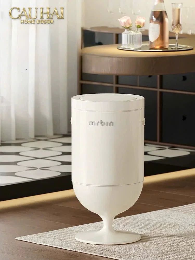 Maison Couture - Thùng Rác Cảm Biến Premium Blanc Coupe de Mr Bin 20L - Auto Lid D32 H61-CẬU HAI HOME DECOR