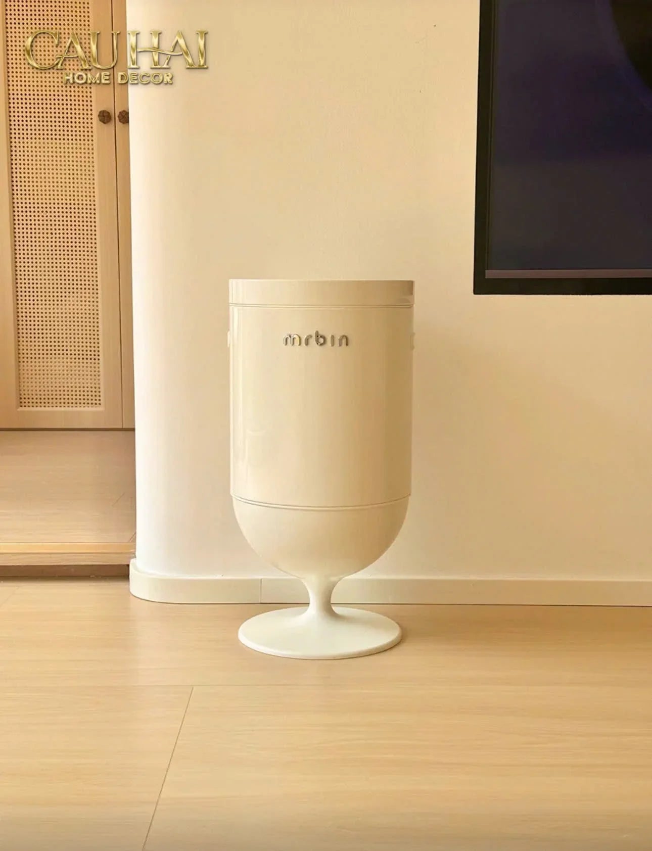 Maison Couture - Thùng Rác Cảm Biến Premium Blanc Coupe de Mr Bin 20L - Auto Lid D32 H61-CẬU HAI HOME DECOR