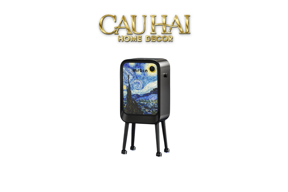 Maison Couture - Thùng Rác Mr Bin Automatic TV Van Gogh Version Limited 20L 31.4x65-Thùng Rác-CẬU HAI HOME DECOR-CẬU HAI HOME DECOR