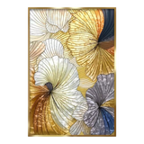Maison Couture - Tranh Khảm Men Thuỷ Tinh Khung Thủ Công Khung Thép Không Gỉ Gilded Prism Enamel - Ginkgo Era 70x100-TRANH TREO TƯỜNG-CẬU HAI HOME DECOR-CẬU HAI HOME DECOR