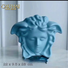 Maison Couture - Tượng Bình Hoa Medusa V Class Vase - Blue / Blanc-CẬU HAI HOME DECOR