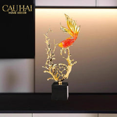 Maison Couture - Tượng Cá Chép Vượt Vũ Môn Coralia Impériale Ss25-CẬU HAI HOME DECOR