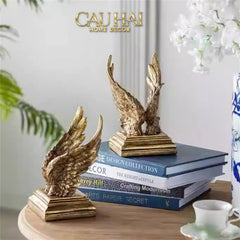 Maison Couture - Tượng Chặn Sách Cánh Thiên Thần - Gabriel Angel Wings 15x15x7.5-CẬU HAI HOME DECOR