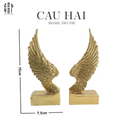 Maison Couture - Tượng Chặn Sách Cánh Thiên Thần - Gabriel Angel Wings 15x15x7.5-CẬU HAI HOME DECOR