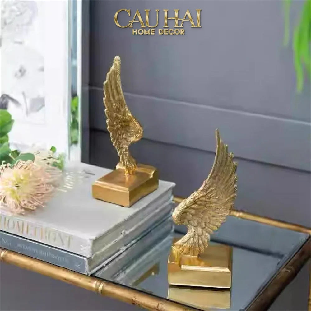 Maison Couture - Tượng Chặn Sách Cánh Thiên Thần - Gabriel Angel Wings 15x15x7.5-CẬU HAI HOME DECOR