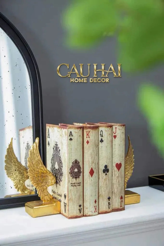 Maison Couture - Tượng Chặn Sách Cánh Thiên Thần - Gabriel Angel Wings 15x15x7.5-CẬU HAI HOME DECOR