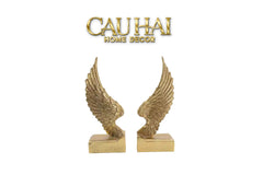 Maison Couture - Tượng Chặn Sách Cánh Thiên Thần - Gabriel Angel Wings 15x15x7.5-CẬU HAI HOME DECOR