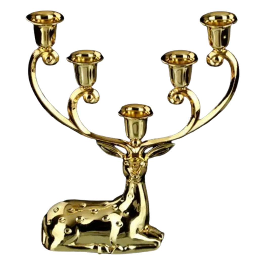 Maison Couture - Tượng Đế Nến Hươu Sừng Nằm - Royal Antler Impérial Candle Holder-ĐÈN TRANG TRÍ-Đối tác tại Trung Quốc theo từng đơn đặt hàng-CẬU HAI HOME DECOR