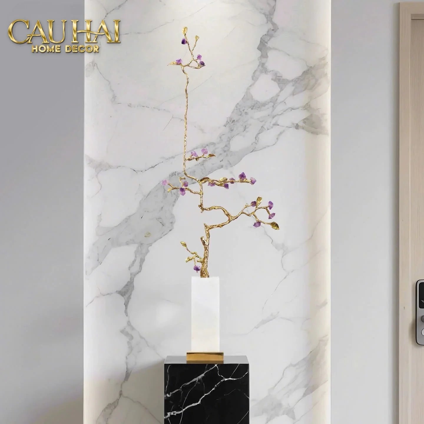 Maison Couture - Tượng Đồng Lúa Mì Brasson Épi Doré Amethyst Harvest House H100-CẬU HAI HOME DECOR