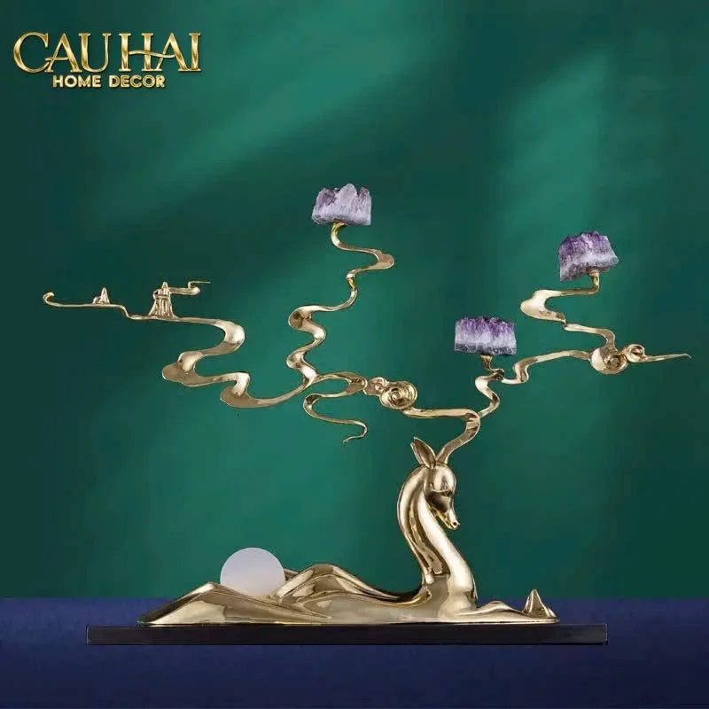 Maison Couture - Tượng Đồng Lúa Mì Brasson Épi Doré Amethyst Harvest House H100-CẬU HAI HOME DECOR