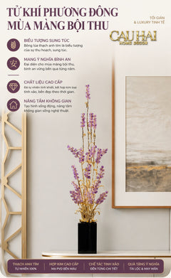 Maison Couture - Tượng Đồng Lúa Mì Brasson Épi Doré Amethyst Harvest House H100-CẬU HAI HOME DECOR