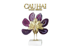 Maison Couture - Tượng Đồng Mã Não Khổng Tước Brasson Onyx Paon The Vanity Of Hera-CẬU HAI HOME DECOR