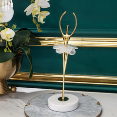 Maison Couture - Tượng Đồng Pha Lê Cô Gái Ballet Golden Ballerina Continental 10x30-CẬU HAI HOME DECOR