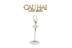 Maison Couture - Tượng Đồng Pha Lê Cô Gái Ballet Golden Ballerina Continental 10x30-CẬU HAI HOME DECOR