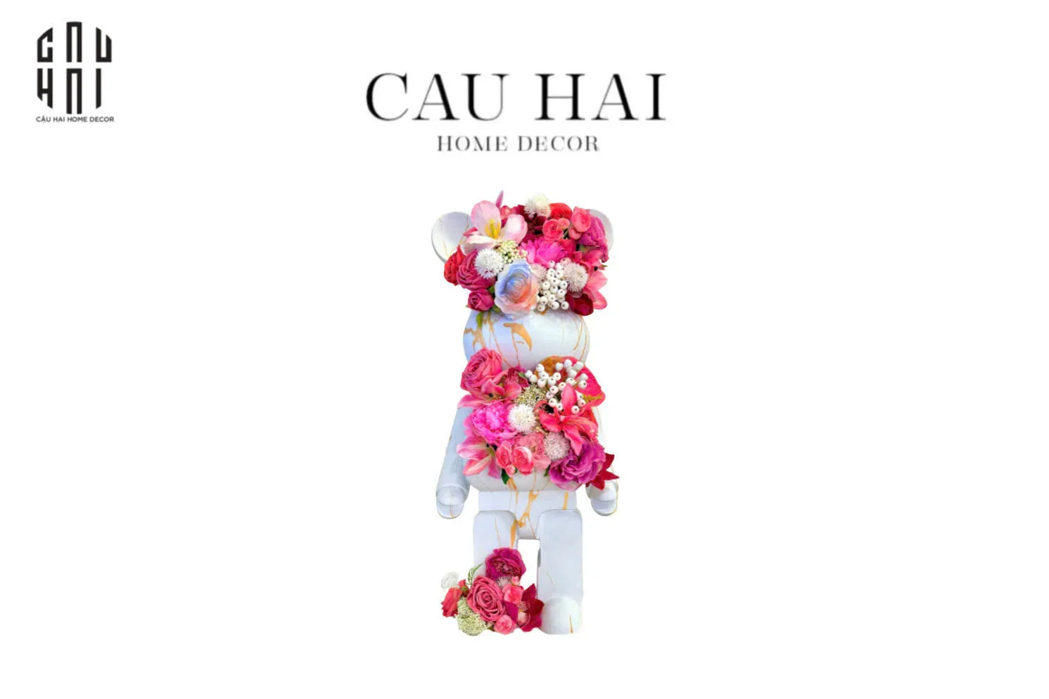 Maison Couture - Tượng Gấu B.Bear Jr 80 Le Fleur-CẬU HAI HOME DECOR