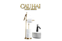 Maison Couture - Tượng Giá Treo Khăn Khổng Tước Bằng Đồng Royale Paon Bathroom Vanity 16x67-CẬU HAI HOME DECOR