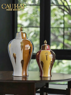 Maison Couture - Tượng Gốm Đầu Ngựa Equine Silhouette Sculpture Layered Painting Glazing H18/H28-CẬU HAI HOME DECOR