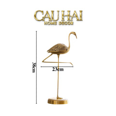 Maison Couture - Tượng Hạc Đồng Folie Flamingo Towels Hanging Bathroom Vanity H38-CẬU HAI HOME DECOR