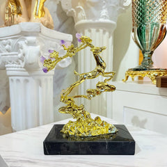 Maison Couture - Tượng Hươu Golden Elk Of Fortune Amethyst-CẬU HAI HOME DECOR