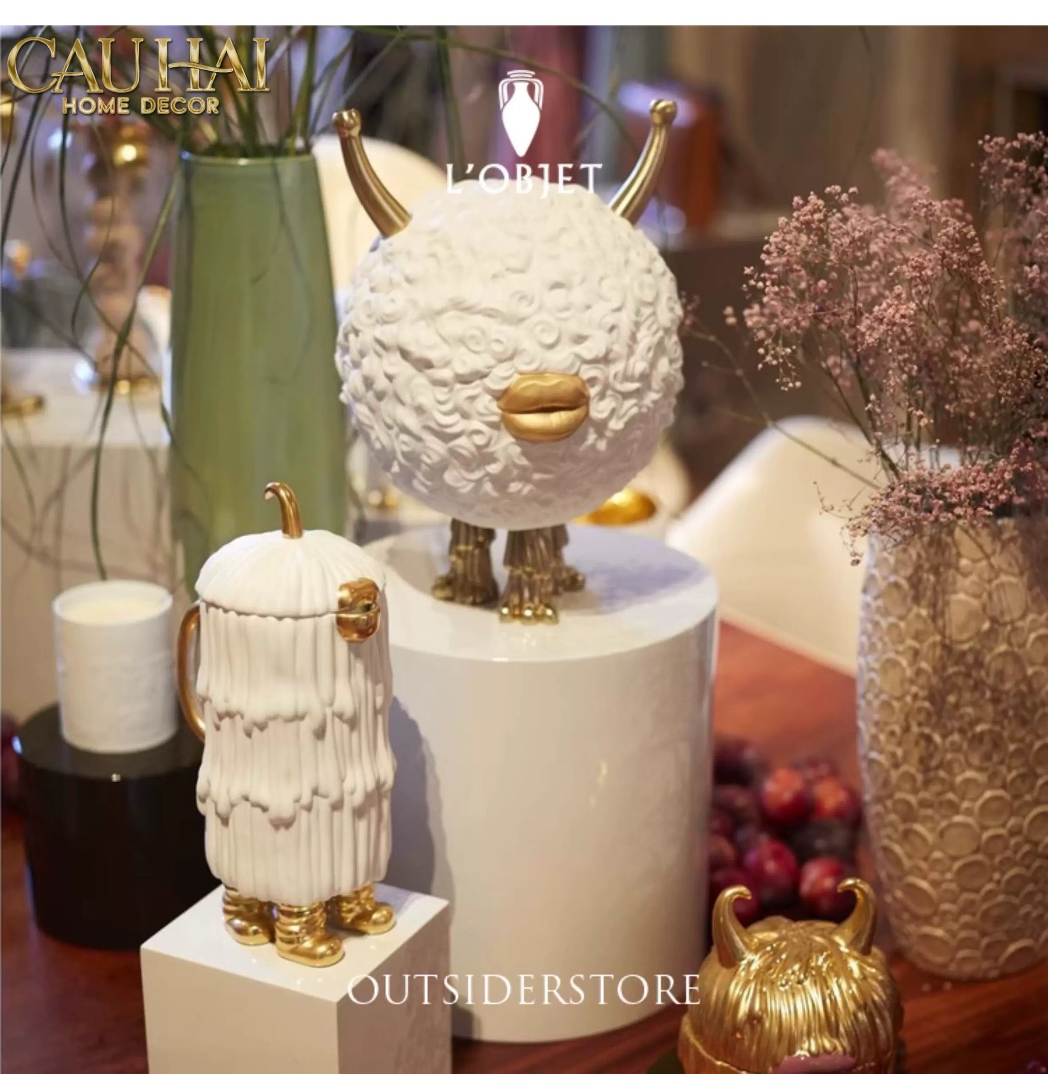 Maison Couture - Tượng Lọ Kẹo L'Object Haas Monsters Touch Dog Canister 17x30-CẬU HAI HOME DECOR