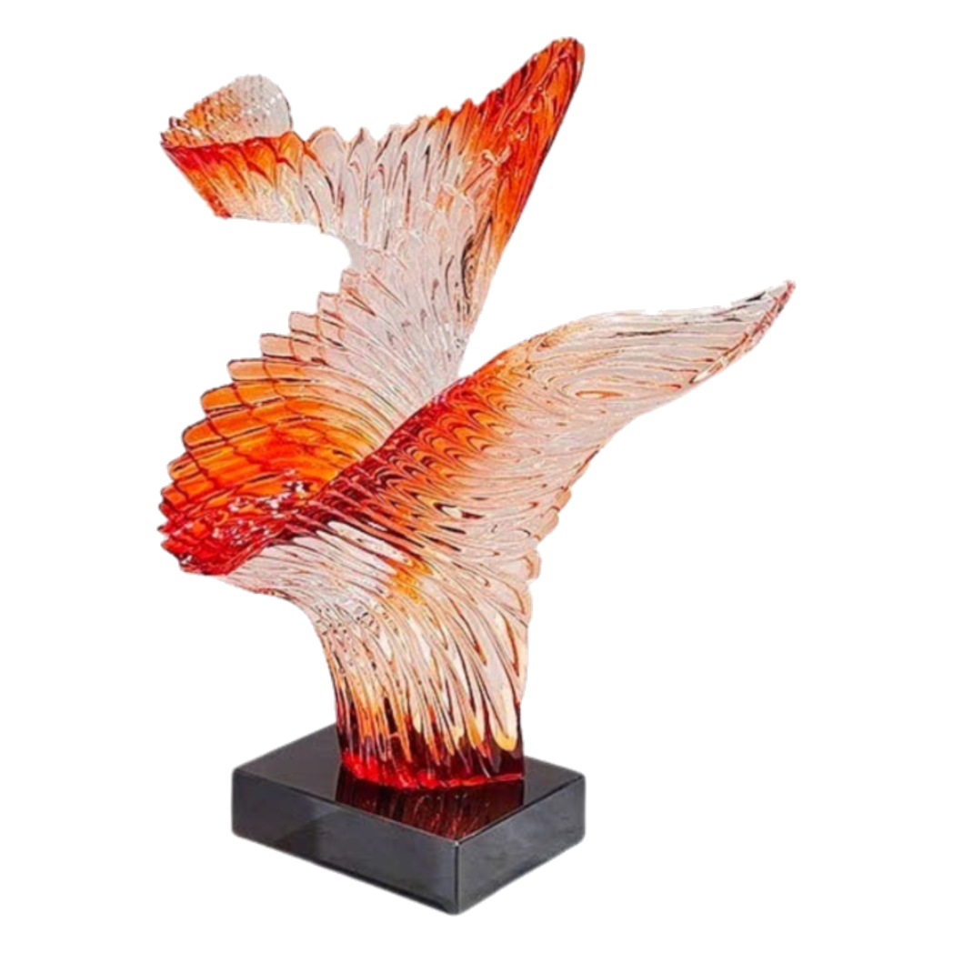 Maison Couture - Tượng Nghệ Thuật Aurora Phoenix Éclat Amber 65x45x68-CẬU HAI HOME DECOR-CẬU HAI HOME DECOR