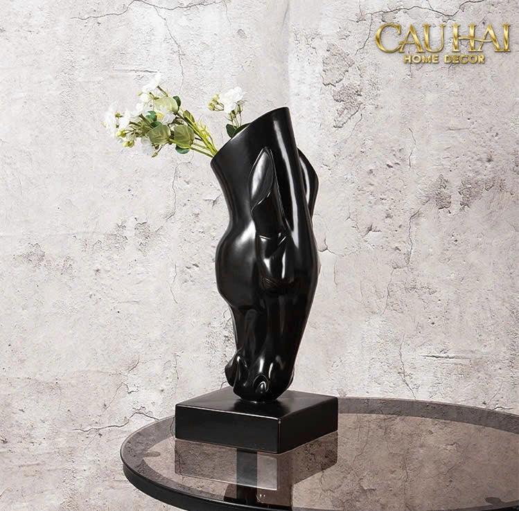 Maison Couture - Tượng Ngựa Bình Hoa Tête De Cheval Savoir Atélier Vessel H49-CẬU HAI HOME DECOR