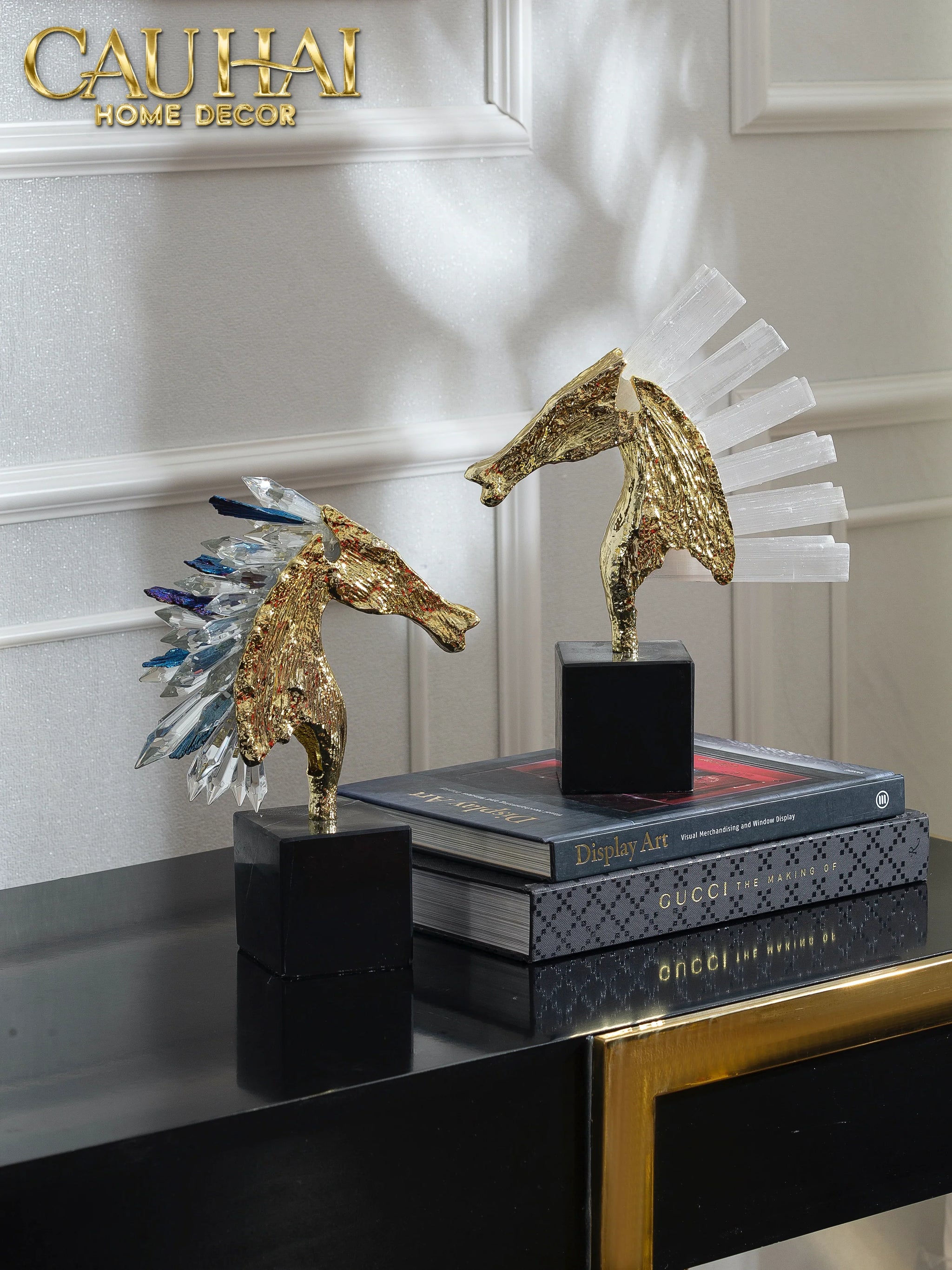 Maison Couture - Tượng Ngựa Chiến Mã Hoàng Gia Elite Quartz Paladin-CẬU HAI HOME DECOR