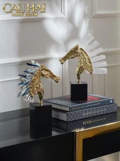 Maison Couture - Tượng Ngựa Chiến Mã Hoàng Gia Elite Quartz Paladin-CẬU HAI HOME DECOR