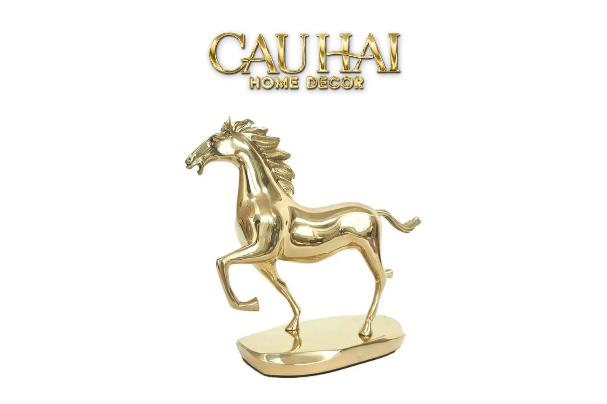 Maison Couture - Tượng Ngựa Đồng Brasson Cheval De Fortune Première H24-CẬU HAI HOME DECOR