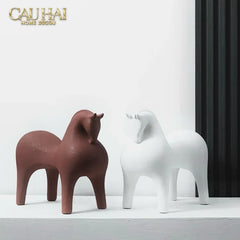 Maison Couture - Tượng Ngựa Tang Horse - Sienna Clay Artisanal-CẬU HAI HOME DECOR