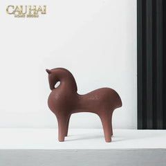 Maison Couture - Tượng Ngựa Tang Horse - Sienna Clay Artisanal-CẬU HAI HOME DECOR