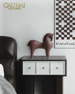 Maison Couture - Tượng Ngựa Tang Horse - Sienna Clay Artisanal-CẬU HAI HOME DECOR